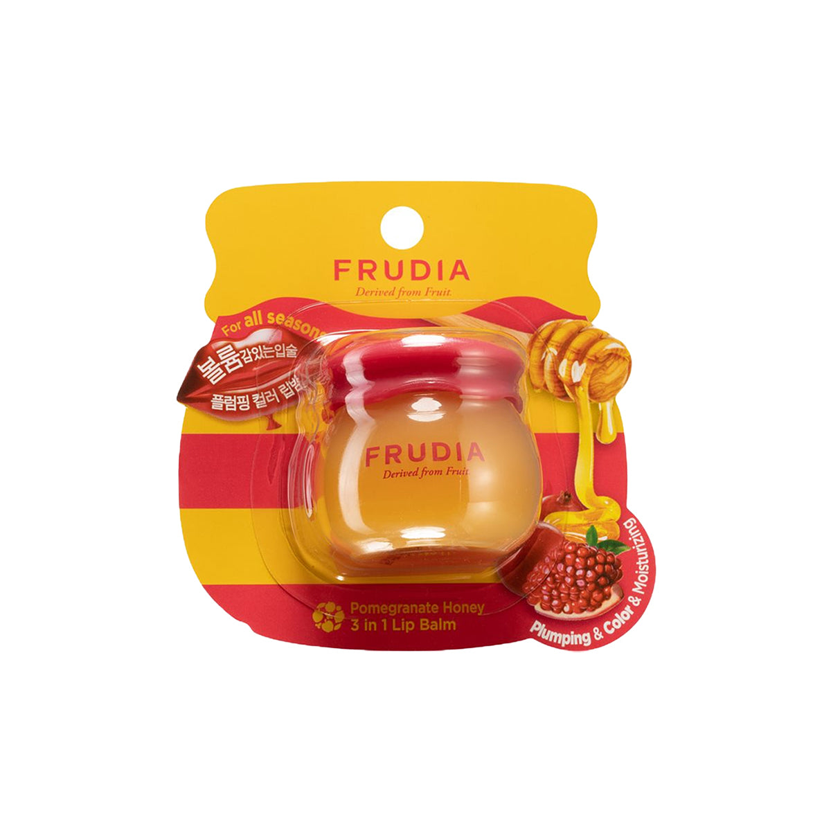 Frudia Pomegranate Honey 3 in 1 Lip Balm - Balsamo labbra idratante volumizzante 10ml